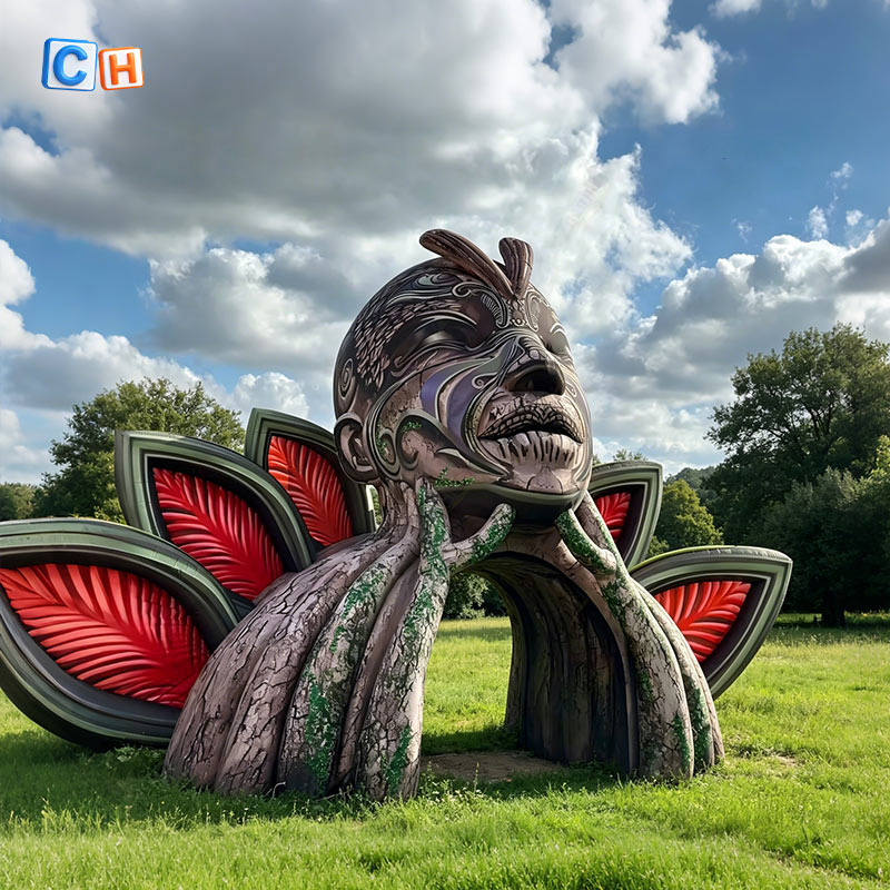 giant-tribal-inflatable-god-tunnel-festival-stage