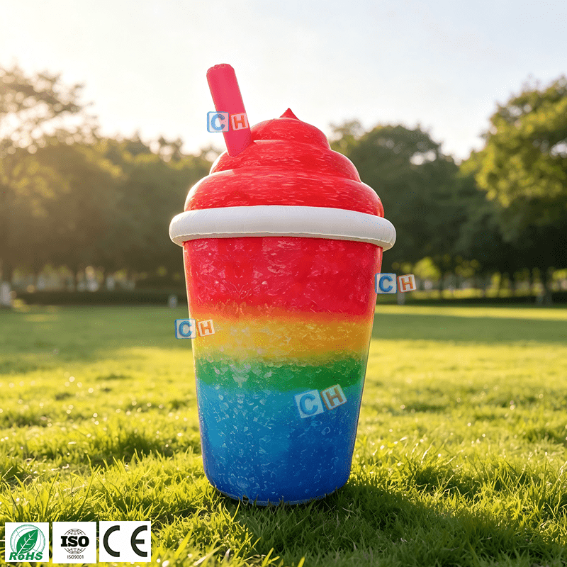 Custom Giant Inflatable Ice Cream Cup for Store Advertising - Image 3