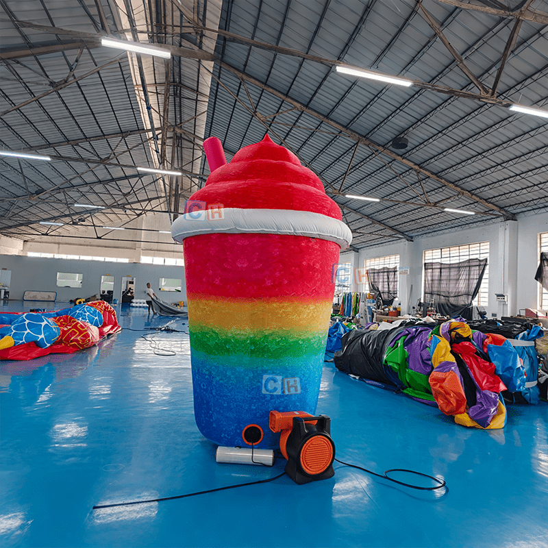 Custom Giant Inflatable Ice Cream Cup for Store Advertising - Image 5
