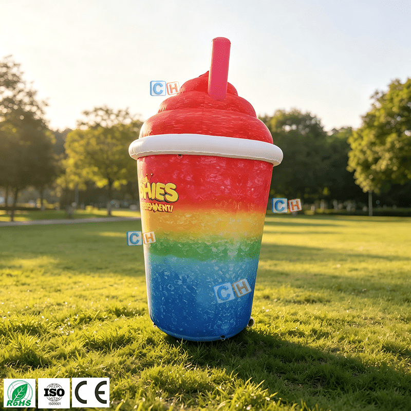 Custom Giant Inflatable Ice Cream Cup for Store Advertising - Image 2